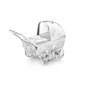 Kinderwagen spaarpot verzilverd A6010360