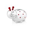 Verzilverde lieveheersbeest spaarpot 6352261