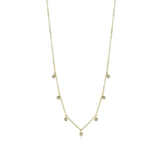 Gouden collier zirk ZGC222