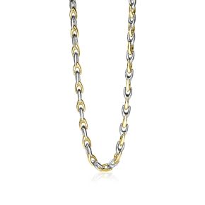 Zilver collier verguld bicolor ZIC1641BG