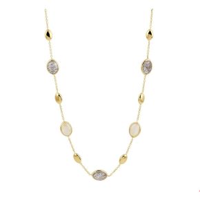 Gouden collier ruthielkwarts 42-45cm 4021004