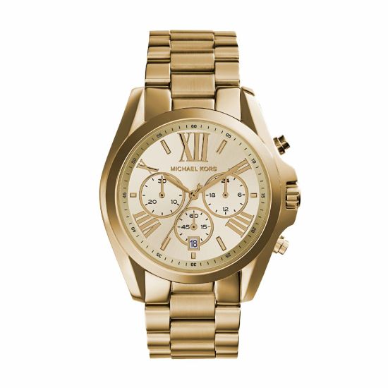 MK horloge dames staal/geel MK5605