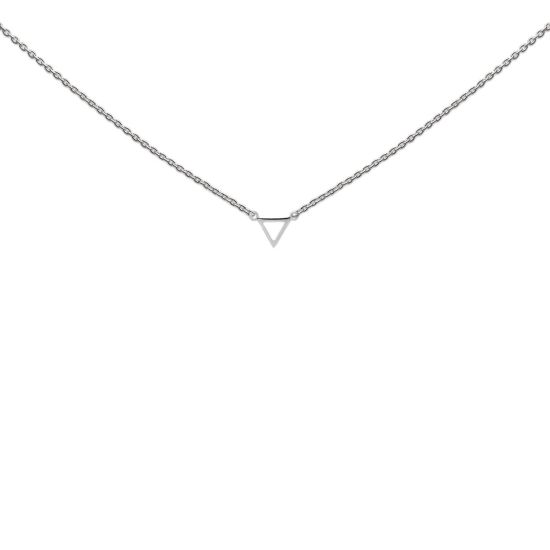 HEART TO GET N248STR15S KETTING ZILVERKLEURIG KLEIN DRIEHOEK
