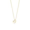 Gouden collier open hart 3081YGO