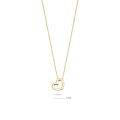 Gouden collier open hart 3081YGO