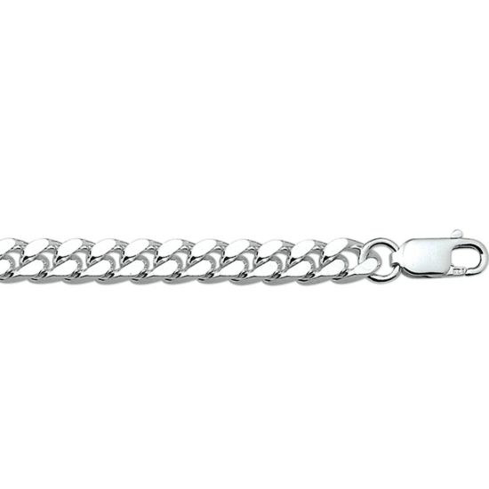 Zilveren gourmet collier 50cm 1001807