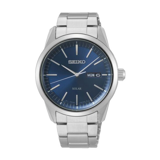 Seiko horloge heren staal solar SNE525P1