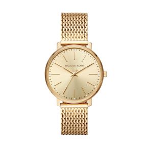 MK horloge dames staal/geel MK4339