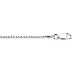 Zilveren collier slang rond 1.6mm 45cm 1002354