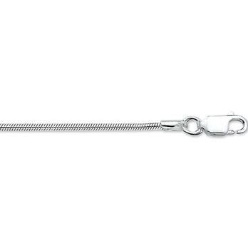 Zilveren collier slang rond 1.6mm 45cm 1002354