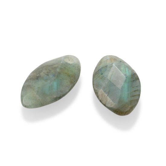 SJ oorbelbedels labradorite leaf EAGEM18-FCLF-S