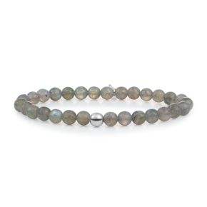 SJ armband labradorite zilver SB-GEM18-ADD-6MM