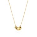 Gouden collier 5xringetje 3087YGO 