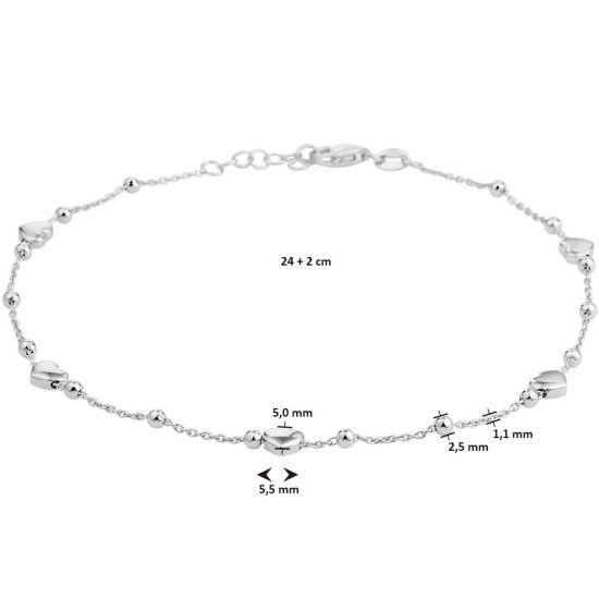 ENKELBANDJE KA1332840 - ZILVER GERHODINEERD