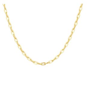 Goud/zilver collier 45cm