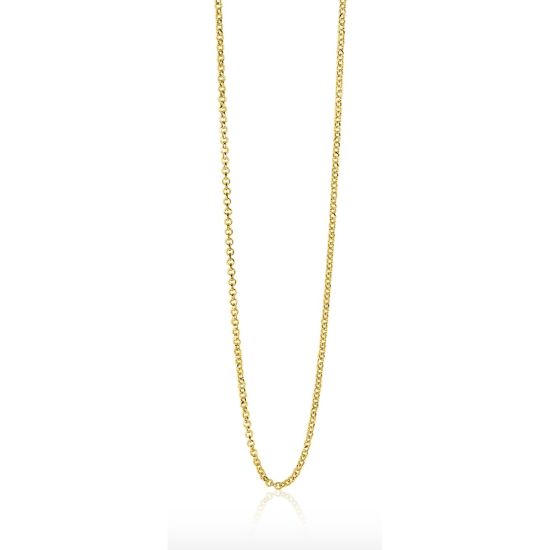 ZIlveren collier geel verguld ZILC-J45G