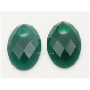 Blush oorbeldbedels groene agaat 810GAGO