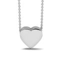 Zilveren collier hartje 701S