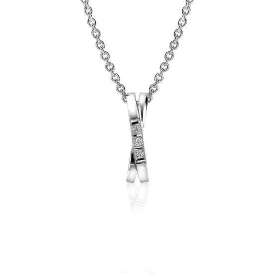 Zilveren hanger zirkonia ZIH2039