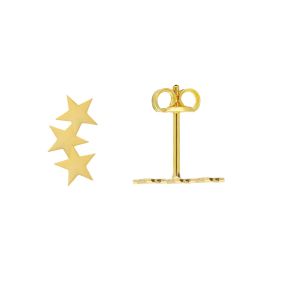Gouden oorstekers sterren JKE20.004