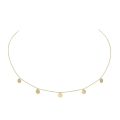 Gouden collier 5 discjes JKN20045