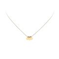 Gouden collier 3 discjes  JKN20046