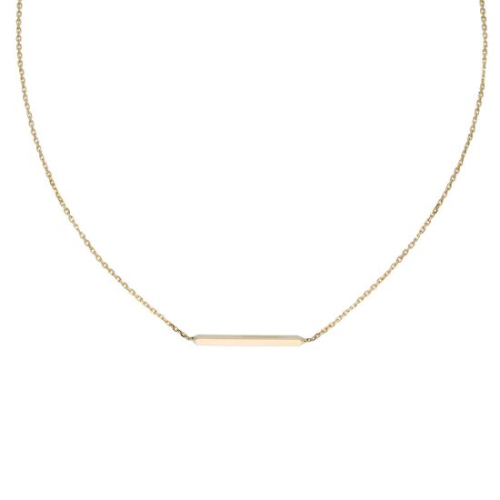 Gouden collier balkje JKN20052