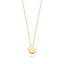 Gouden collier plaatje 3088YGO