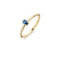 Gouden ring met london blauw topaas  1204YLB/54