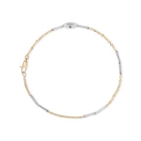 Gouden armband bicolor 18cm BRRR D1B