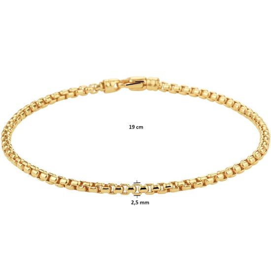Gouden armband venetiaans bol 19cm 4027309