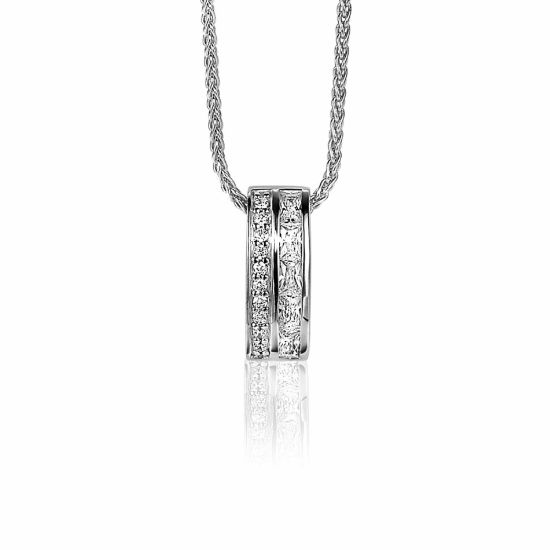 Zilveren hanger zirkonia ZIH2118