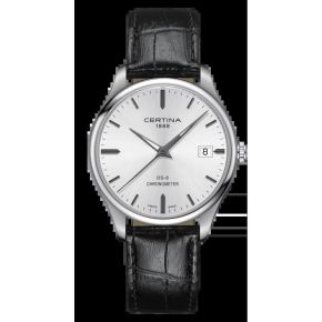 Certina DS 8 horloge heren staal/leer C0334511603100