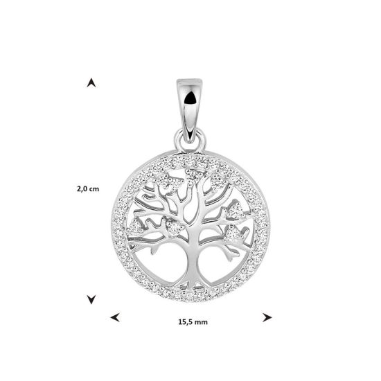Zilveren hanger levensboom 1333435