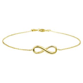 Gouden armband infinity 16.5-18.5cm 4017985