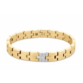 TH armband staal/geel TJ2790298