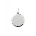 Zilveren plaatje rond 14mm m-gl 142003416