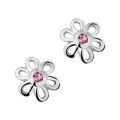 Zilveren oorstekers bloem 1016811