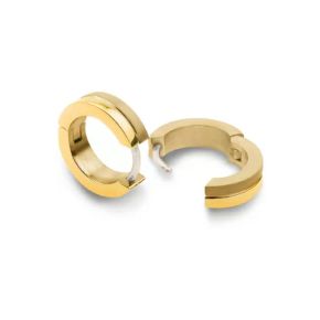 Boccia creolen geel pvd 0510-14