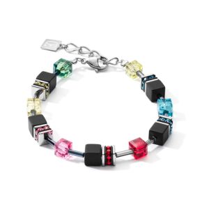 CdL armband zwart multi color 4018/30-1581