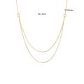 Gouden collier multi 0,9mm 42 + 3 cm 4024500
