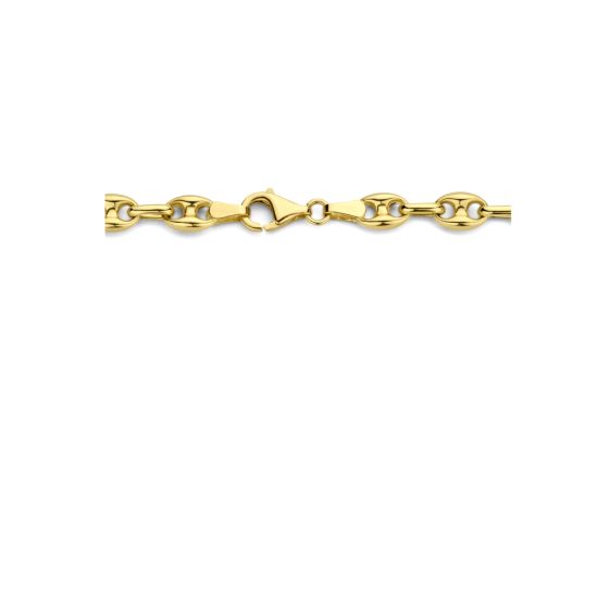 Gouden collier koffieboon 5,8mm 43cm 10.7gr 4025121