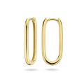 Gouden oorringen paperclip 2x25mm 4025122