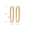 Gouden oorringen paperclip 2x25mm 4025122