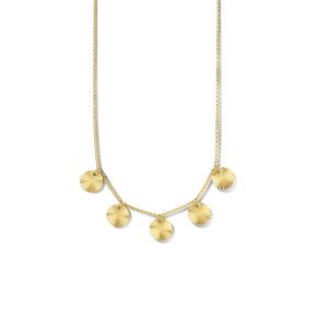 Collier rondjes gediamanteerd 1,8 mm 42 + 3 cm 1 micron