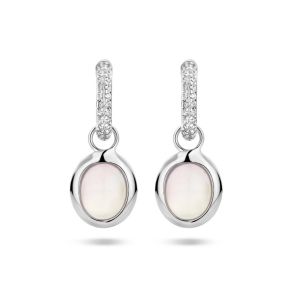 Klapoorringen kattenoog en zirkonia