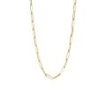 Gouden collier paperclip 45cm 3130YGO