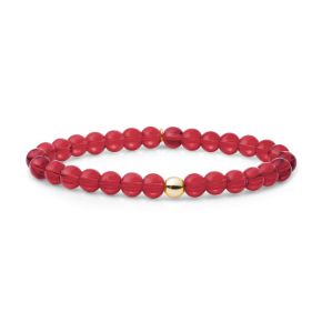 SJ armband fuchsia quartz geel verguld SBG-GEM51-ADD-6MM