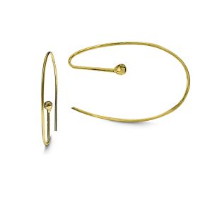 Gouden oorringen ovaal 5141120051