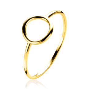 Gouden ring circle mt 54 ZGR377-54